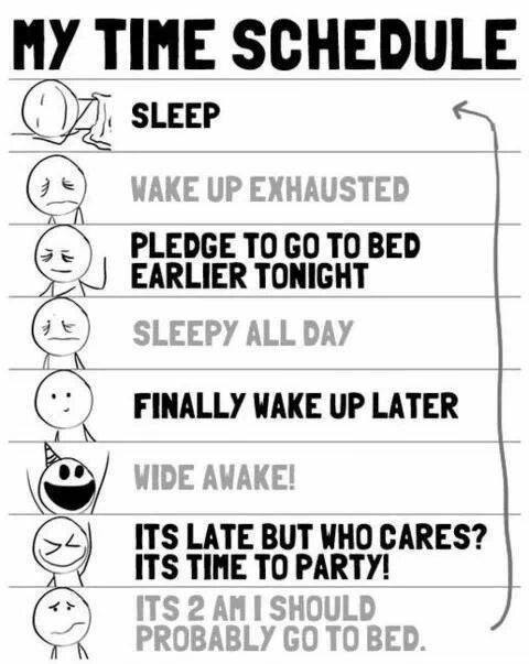 sleep schedule