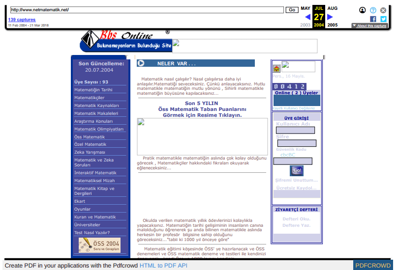 Site Geçmişi 80 Site Geçmişi
